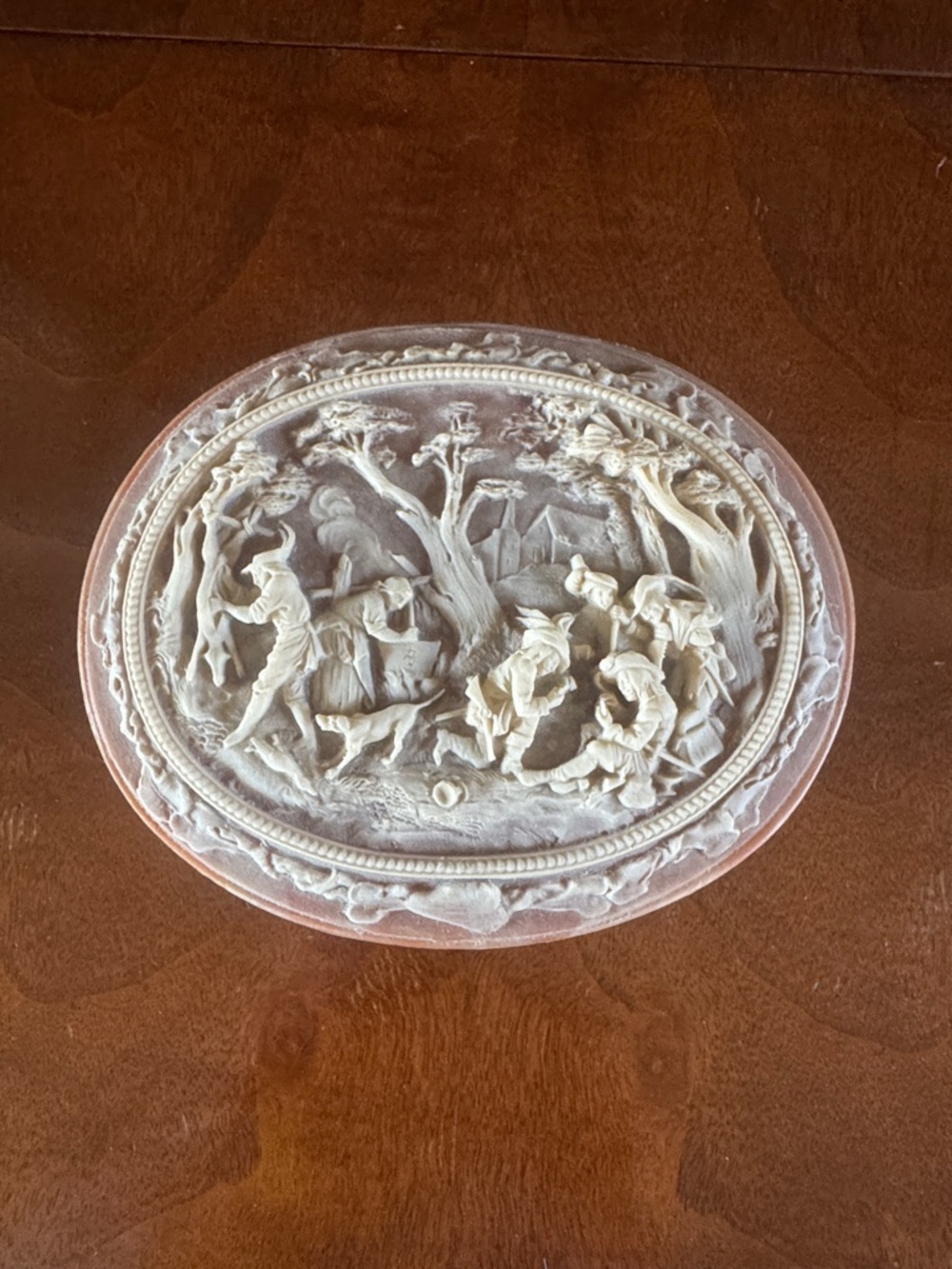 Stunning 90's Vintage Hinged Jewelry/Trinket Box by Incolay